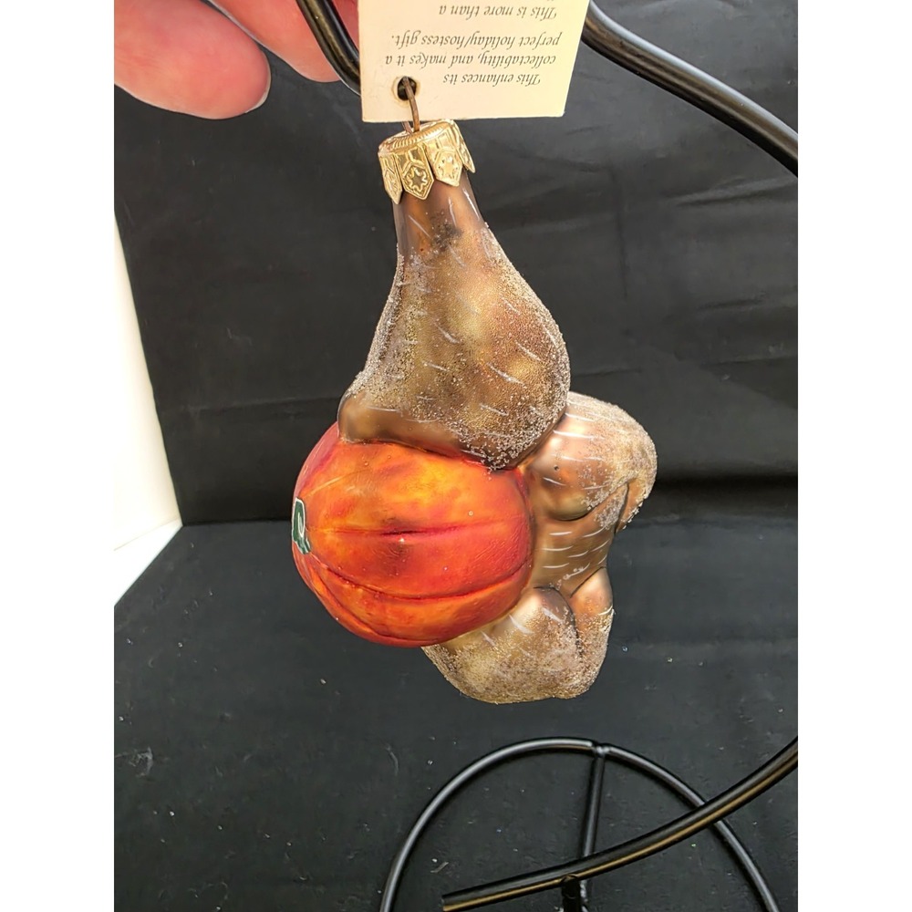 Christopher Radko Boo Boo Kitty 1995 Halloween Cat Pumpkin Ornament 4.5" Tag - Picture 9 of 14